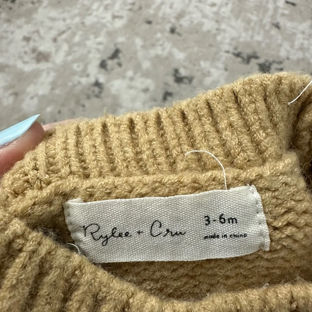 Rylee + Cru Yellow Knit Sweater Size 3-6 Months
